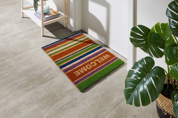 Fußmatte Kokos Welcome Beige - Kokosfasern - 40 x 1.5 x 60 cm