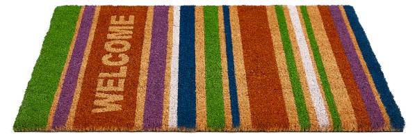 Fußmatte Kokos Welcome Beige - Kokosfasern - 40 x 1.5 x 60 cm