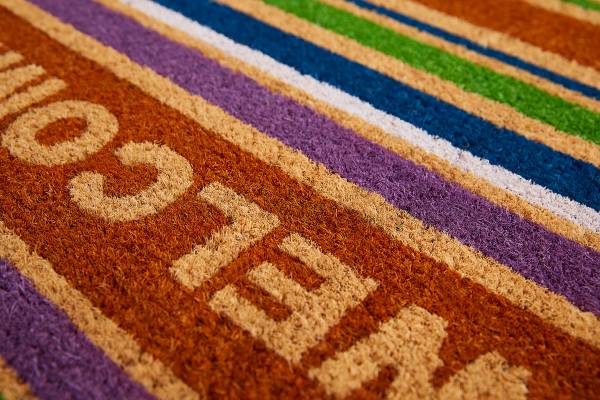 Fußmatte Kokos Welcome Beige - Kokosfasern - 40 x 1.5 x 60 cm