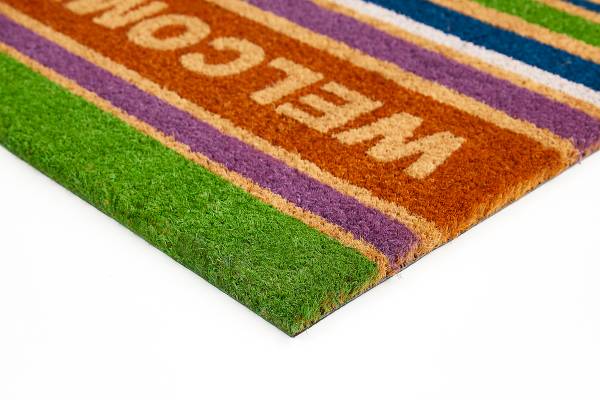 Fußmatte Kokos Welcome Beige - Kokosfasern - 40 x 1.5 x 60 cm