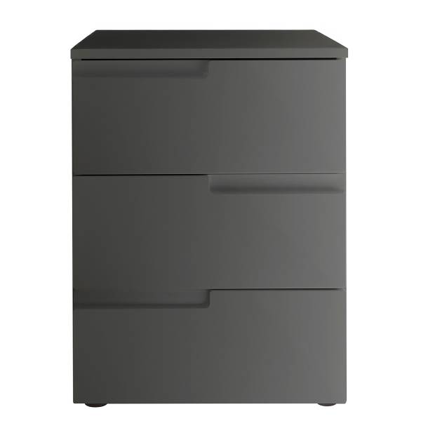 Comodino Abelardo Grafite - Altezza: 61 cm