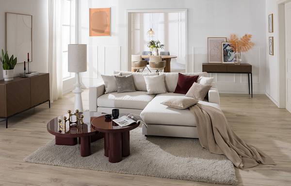 Sideboard IKON 120 cm Echtholzfurnier / Metall - Walnuss