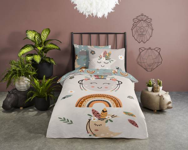 Parure de lit microfibre 30878 140 x 200/220 cm + oreiller 70 x 60 cm