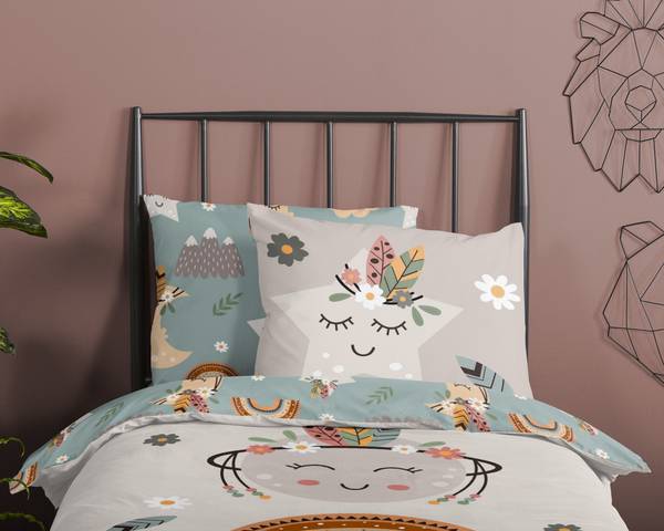 Parure de lit microfibre 30878 140 x 200/220 cm + oreiller 70 x 60 cm