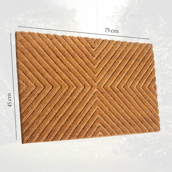 Fußmatte Mix Mats Geometric Kokosfasern / PVC - Braun