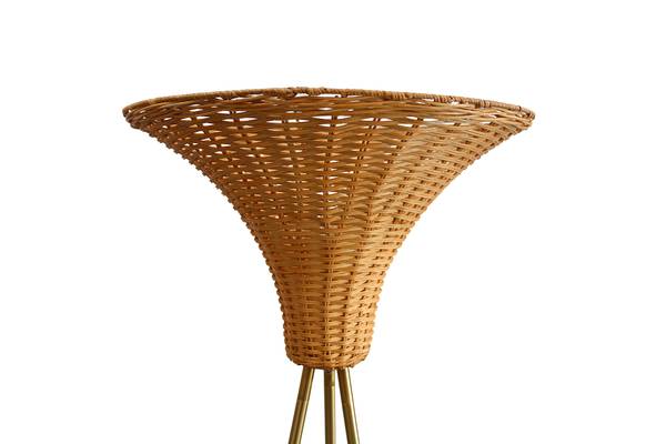 Staande lamp Khairiya type B rotan/ijzer - 1-lichts