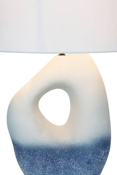 Tischleuchte Tatihara Typ A Leinen / Keramik - 1-flammig