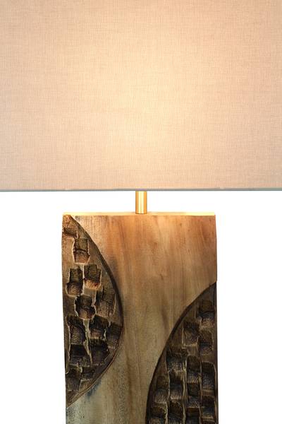 Lampadaire Mwachesa - Type A Lin / Caoutchouc massif - 1 ampoule