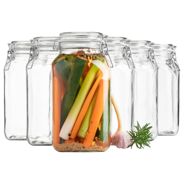 Einmachglas Opaka 6er-Set Klarglas - Transparent