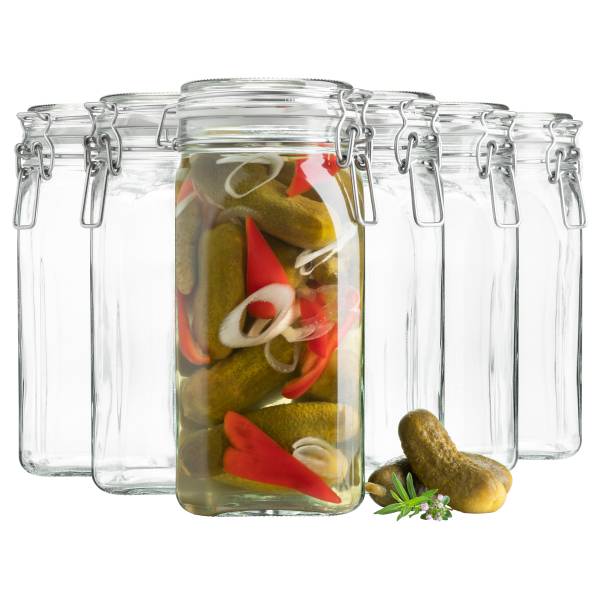 Einmachglas Yotki 6er-Set Klarglas - Transparent
