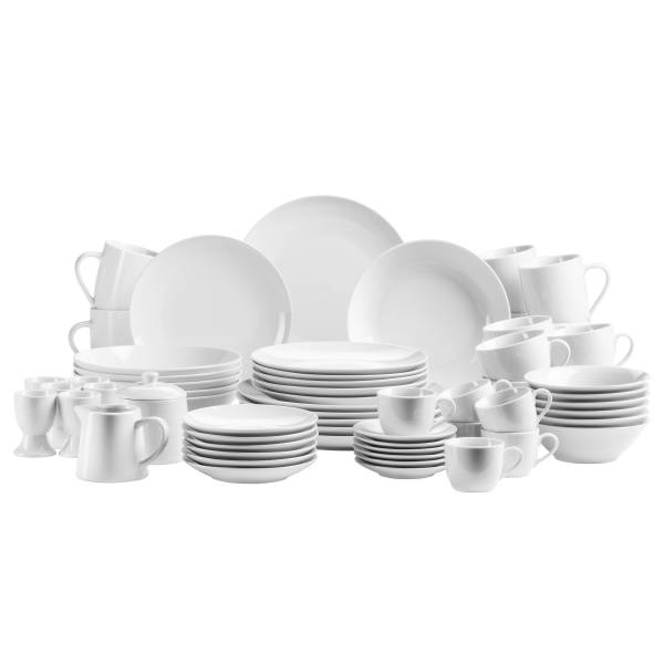 Kombiservice Boero 62-teilig Porzellan - Weiß