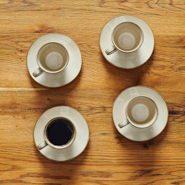 Kaffeetassen Ugal 8-teilig Steinzeug - Beige