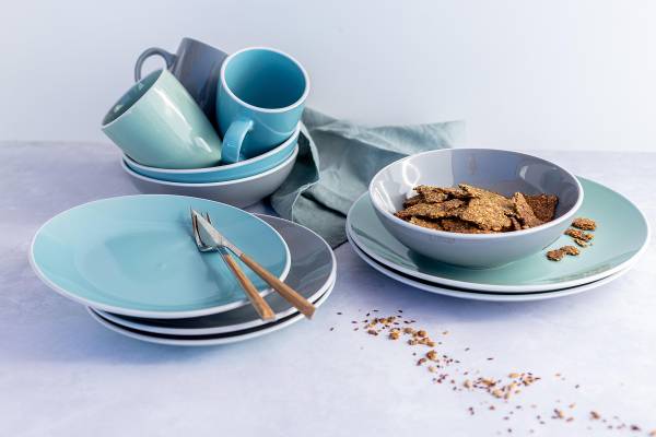 Kombiservice Dowsk 24-teilig Steinzeug - Grün