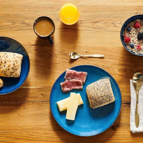 Frühstücksset Ibba 18-teilig Steinzeug - Blau