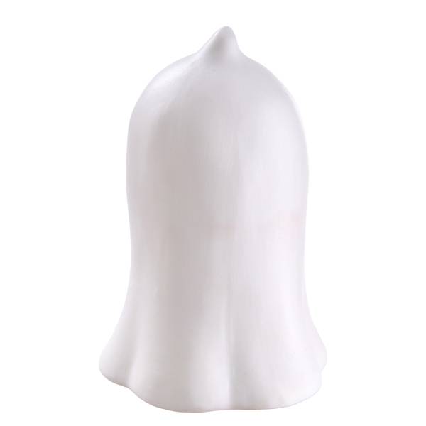 LED Deko-Geist SAM Porzellan - Weiß - Höhe: 10 cm