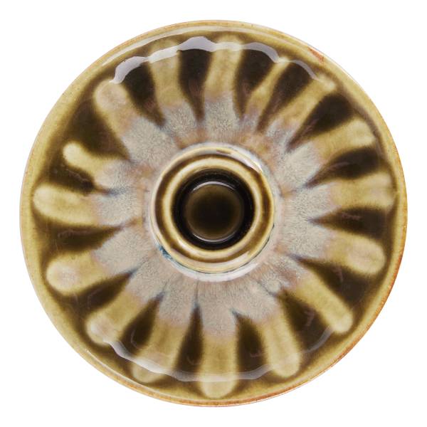 Kerzenhalter SEVENTIES Porzellan - Dunkelgrün