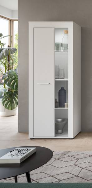 Standvitrine Danti Weiß
