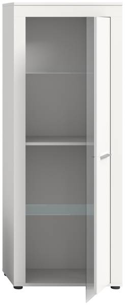 Standvitrine Danti Weiß