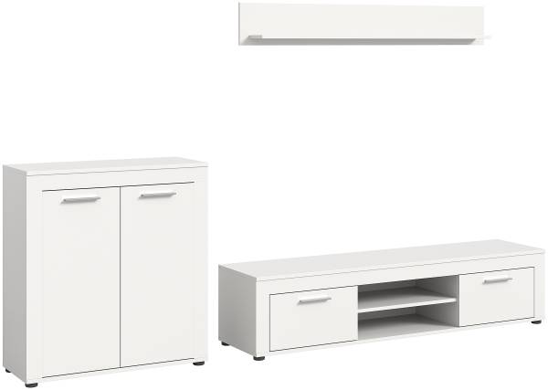 Set di 3 mobili incluso comò Jam Bianco