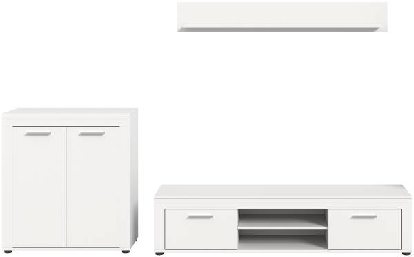 Set di 3 mobili incluso comò Jam Bianco