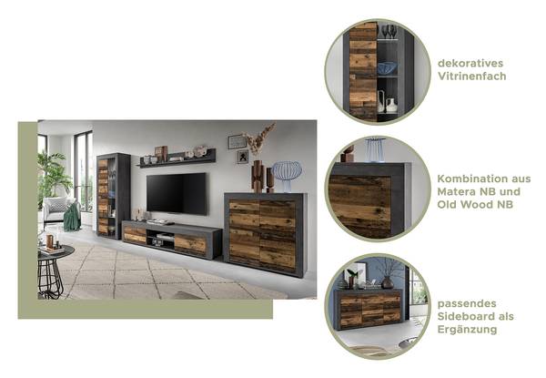 Dressoir Danti oudhouten look