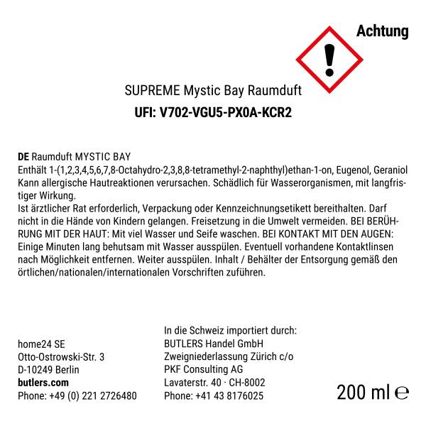 Profumatore SUPREME Mystic Bay Grigio - Poliestere - Altro - 7 x 11 x 7 cm