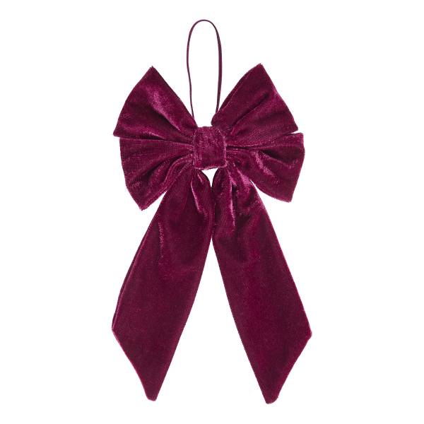 Decoratie Lus PRESENT polyester - donkerrood