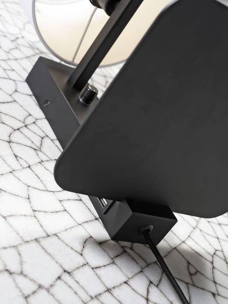 Wandlamp Florence ijzer - 1-lichts - zwart