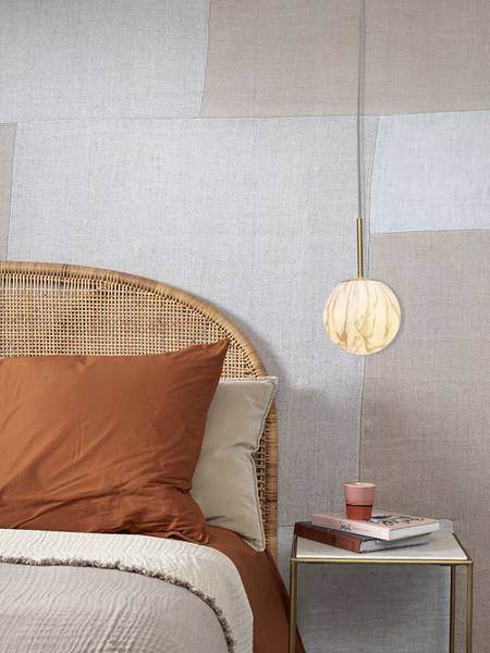Lampada a sospensione Carrara Vetro colorato - Grigio / oro - 1 punti luce