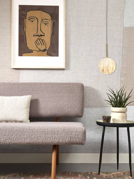 Lampada a sospensione Carrara Vetro colorato - Grigio / oro - 1 punti luce