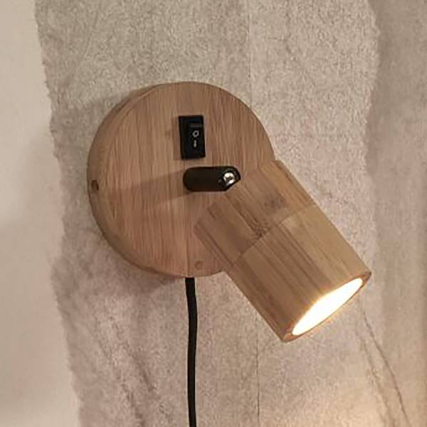 Lampada da parete Java A Bambù - 1 punto luce - Beige