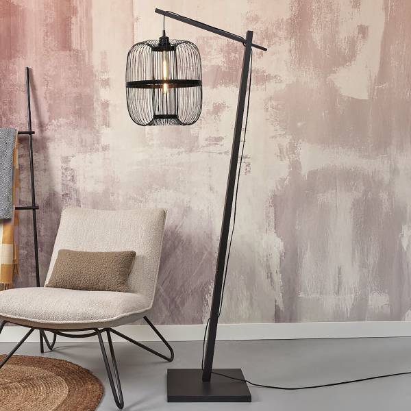 Lampada da terra Hokkaido Nero