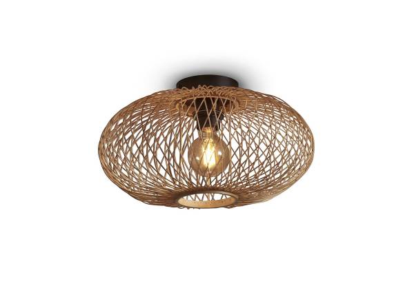 Plafonnier Cango Bambou - Beige - 1 ampoule
