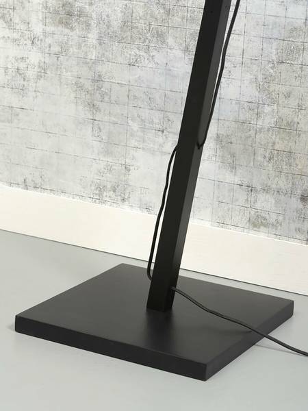 Staande lamp Java type A bamboe - 1-lichts - zwart