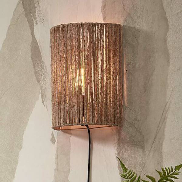 Lampada da parete Iguazu Iuta - beige - 1 punto luce