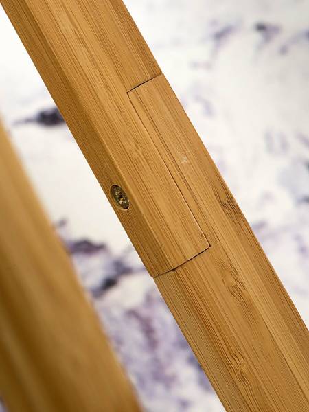 Stehleuchte Java Typ E Bambus - Beige / Schwarz - 1-flammig