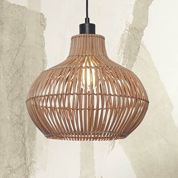 Lampada a sospensione Kalahari Rattan - beige - 1 punto luce