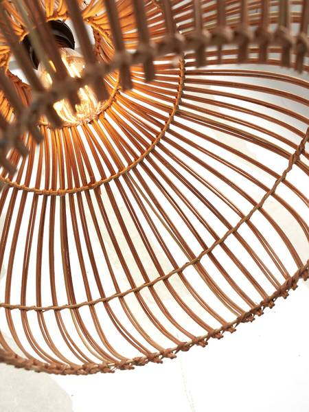 Lampada a sospensione Kalahari Rattan - beige - 1 punto luce