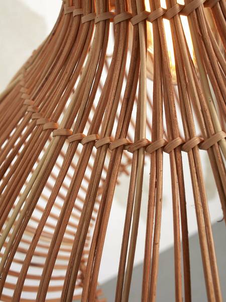 Lampada a sospensione Kalahari Rattan - beige - 1 punto luce