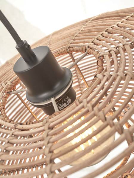 Stehleuchte Tanami Typ C Bambus - Beige - 1-flammig