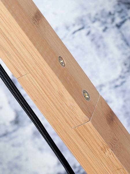 Stehleuchte Tanami Typ C Bambus - Beige - 1-flammig