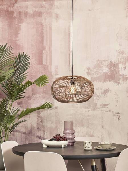 Lampada a sospensione Madeira A Rattan - 1 punto luce - Beige