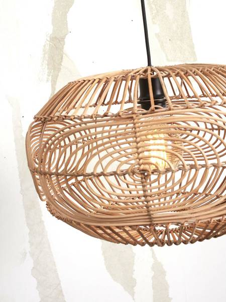 Lampada a sospensione Madeira A Rattan - 1 punto luce - Beige