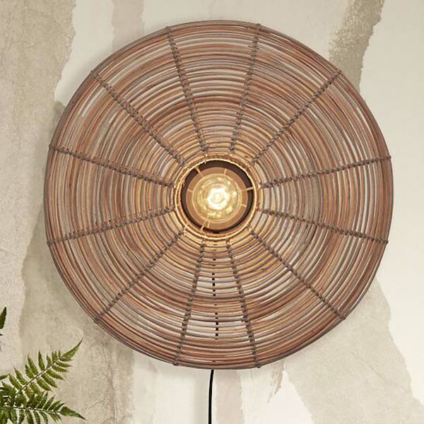 Lampada da parete Tanami B Rattan - beige - 1 punto luce
