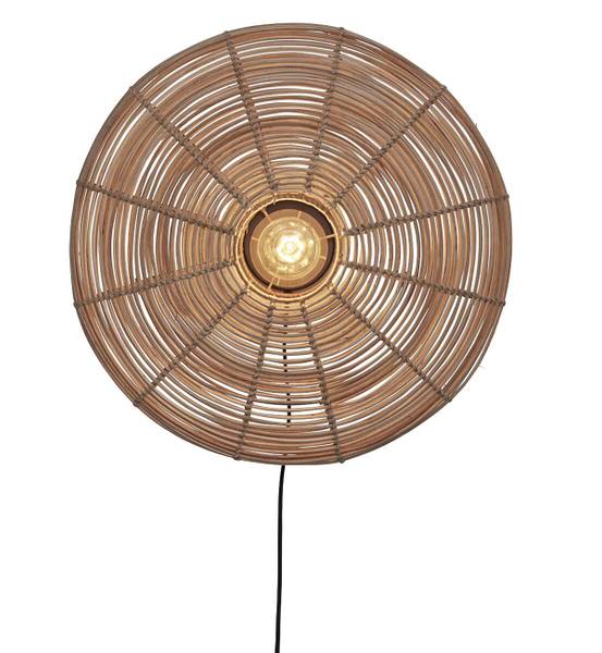 Lampada da parete Tanami B Rattan - beige - 1 punto luce