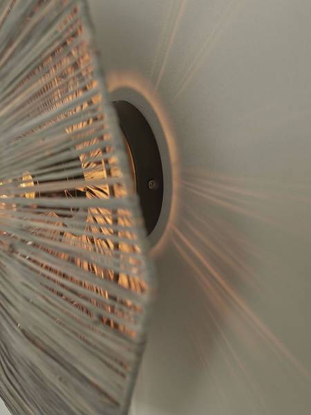 Lampada da parete Panama A Tortora - Grigio - 1 punto luce - Grigio - 65 x 65 cm