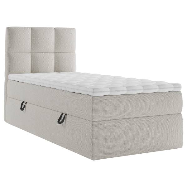 Letto Rudisell Tessuto strutturato Cully: beige sabbia