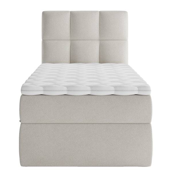 Letto Rudisell Tessuto strutturato Cully: beige sabbia