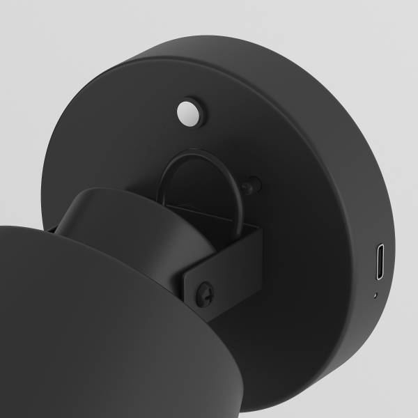Applique murale à batterie SMI Variateur à 3 niveaux - télécommande incluse - Noir