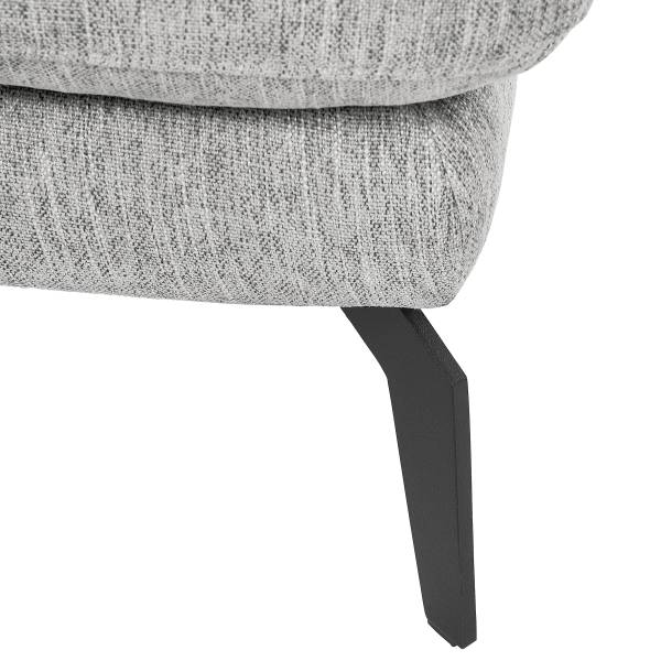 Divano con chaise longue Sajoi Grigio - Longchair preimpostata a sinistra